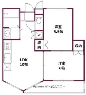 ヴィラ大泉【2階】の間取り