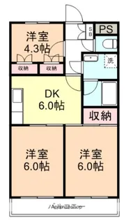 JUN谷戸ハイツ【4階】の間取り