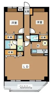 ボヌール高松【1階】の間取り