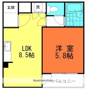 サン・ライズマンション【5階】の間取り