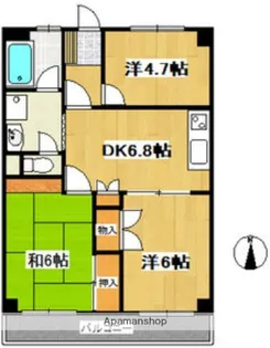第2メゾン大泉【2階】の間取り