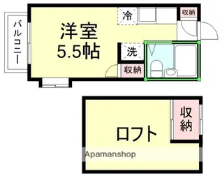 アビタシオン東伏見A【1階】の間取り