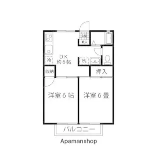 エクセルハイム【2階】の間取り