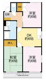 グリーンヒルズ南大泉B棟【1階】の間取り