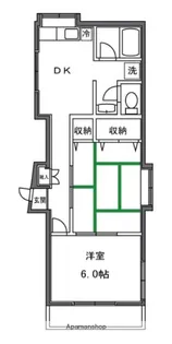 小榑ハイツ【1階】の間取り