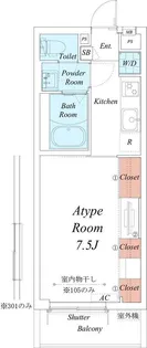 リブリ・秋津ビラ【1階】の間取り