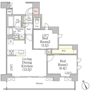 JPNOIE練馬旭丘【2階】の間取り