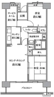 埼玉県新座市新堀3丁目【マンション】の間取り