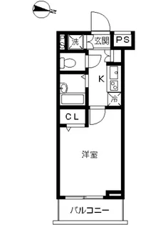 スカイコート練馬平和台【407号室号室】の間取り