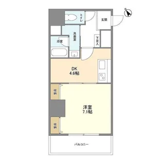 オーキッドレジデンス板橋【7階】の間取り