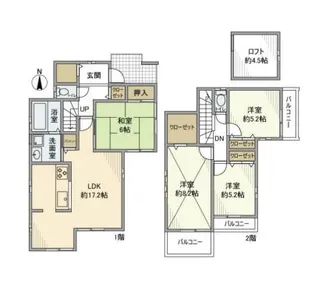 東京都練馬区西大泉5丁目【一戸建】の間取り