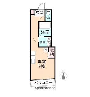 1Rの間取り画像