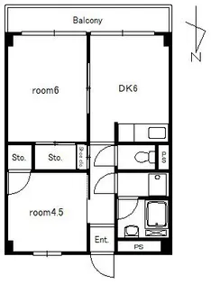 須田ビル【4階】の間取り
