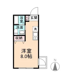 クレールコート【205号室】の間取り