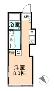 CASA PIAZZA 練馬富士見台【102号室】の間取り