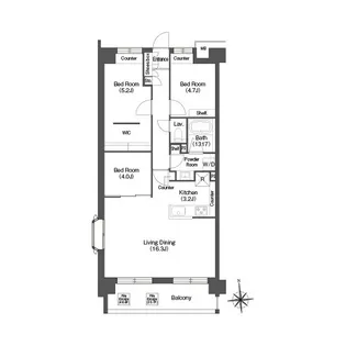 コンフォリア高島平【5階】の間取り