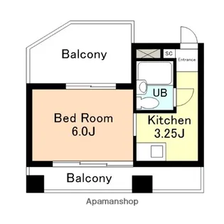 岡部ビル【4階】の間取り