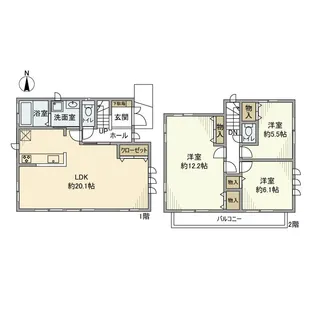 東京都練馬区三原台1丁目【一戸建】の間取り