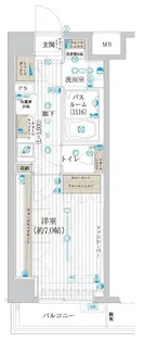 東京都板橋区舟渡3丁目【マンション】の間取り