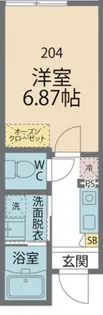カインドネス吉祥寺通り【204号室号室】の間取り