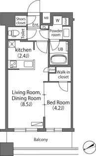 エミリブ練馬【14階】の間取り