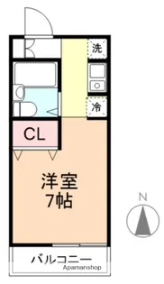 サンベルハイツ【203号室】の間取り