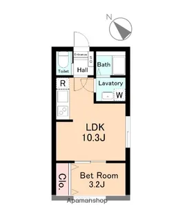 MAISON DE RIO【201号室】の間取り