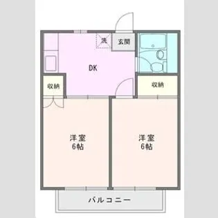 サンヒルズ新座【1階】の間取り
