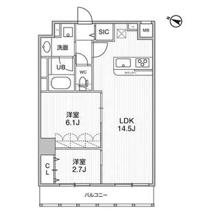 コンフォリア・リヴ志村三丁目【3階】の間取り
