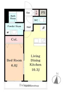 西大泉中央ビル【202号室】の間取り