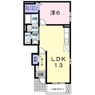 アルドーレ Ⅱ【1階】の間取り
