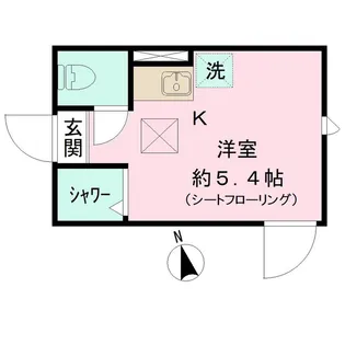 ルミノソ赤塚【1階】の間取り