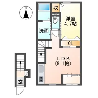 ラ・レコルト【2階】の間取り