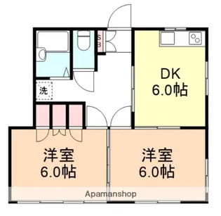 武蔵野プラザ【101号室】の間取り