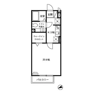 モナリエ平和台 ⅠⅡⅢ【2階】の間取り