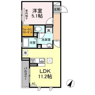 ウェルド【1階】の間取り