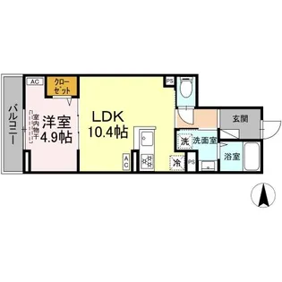 グラナーデ中村【3階】の間取り