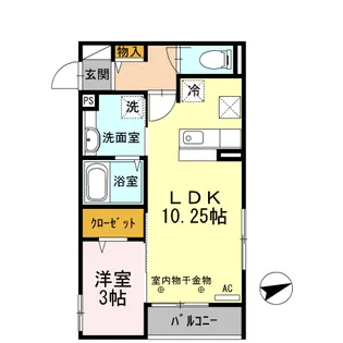 ファミールひばり【1階】の間取り