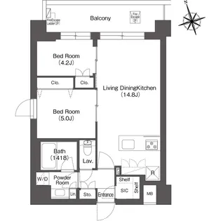 ルーウェ東大泉【3階】の間取り
