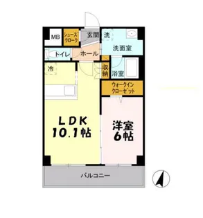 フェアレーンアネックス【3階】の間取り