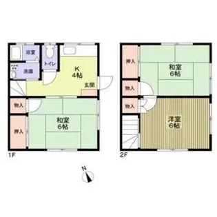 東京都東村山市秋津町2丁目【一戸建】の間取り