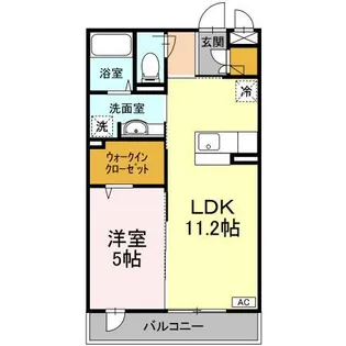 バラディー伏見【3階】の間取り