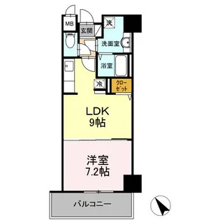 さくらアヴェニュー【4階】の間取り