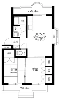 埼玉県所沢市小手指町4丁目【マンション】の間取り