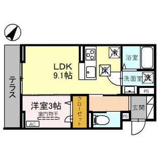 DーSERENO弥生【1階】の間取り