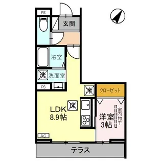 DーSERENO弥生【1階】の間取り