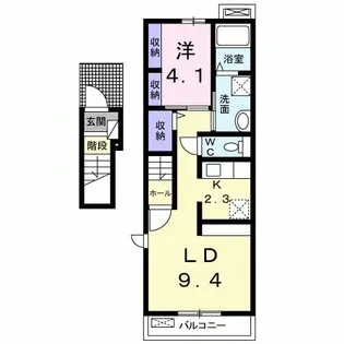 VILLA TAGARA A【2階】の間取り