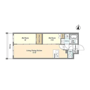 アジールコート練馬中村橋【3階】の間取り