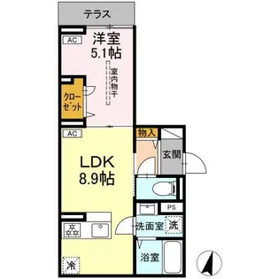 セレスティア小豆沢【1階】の間取り
