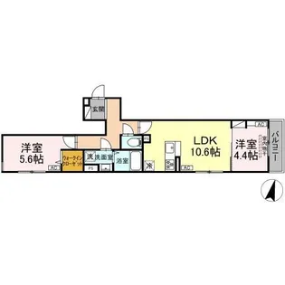 セレスティア小豆沢【2階】の間取り